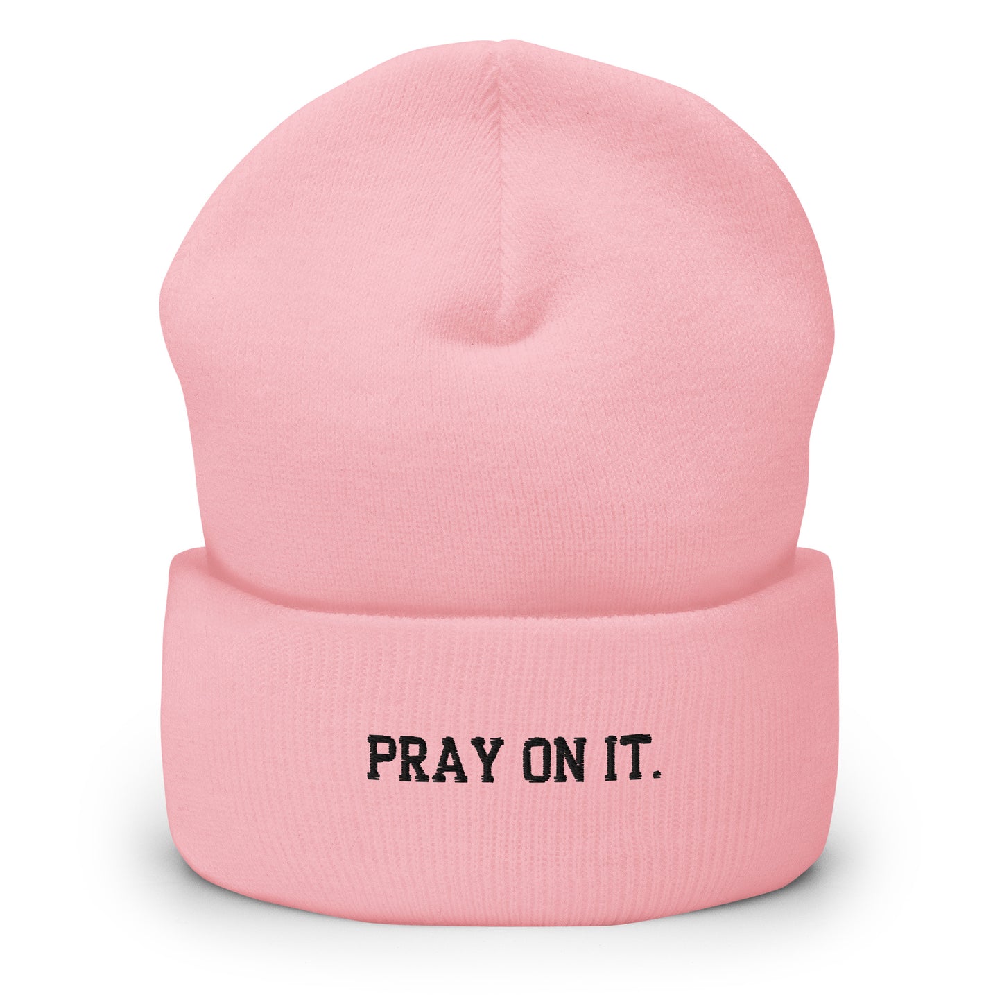 Pray On It Cuffed Beanie