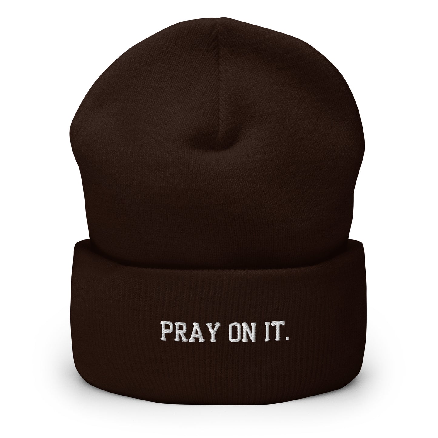 Pray On It Cuffed Beanie