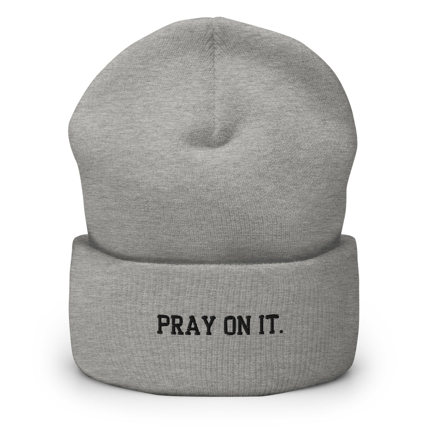 Pray On It Cuffed Beanie