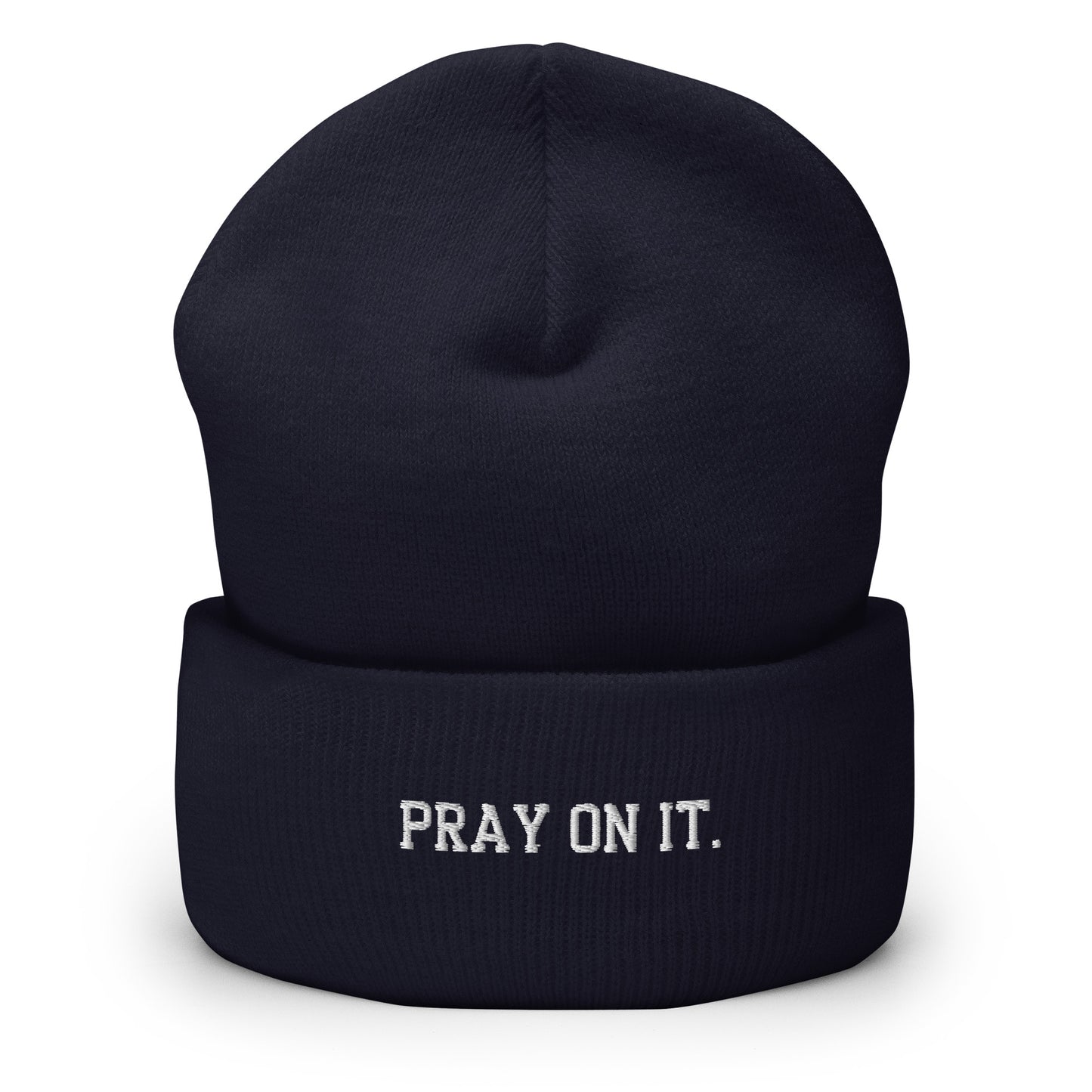 Pray On It Cuffed Beanie