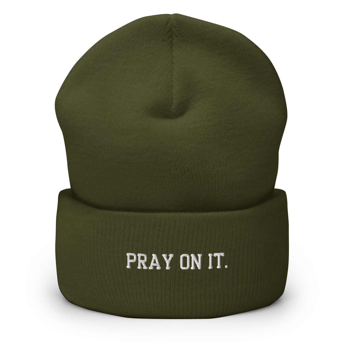 Pray On It Cuffed Beanie