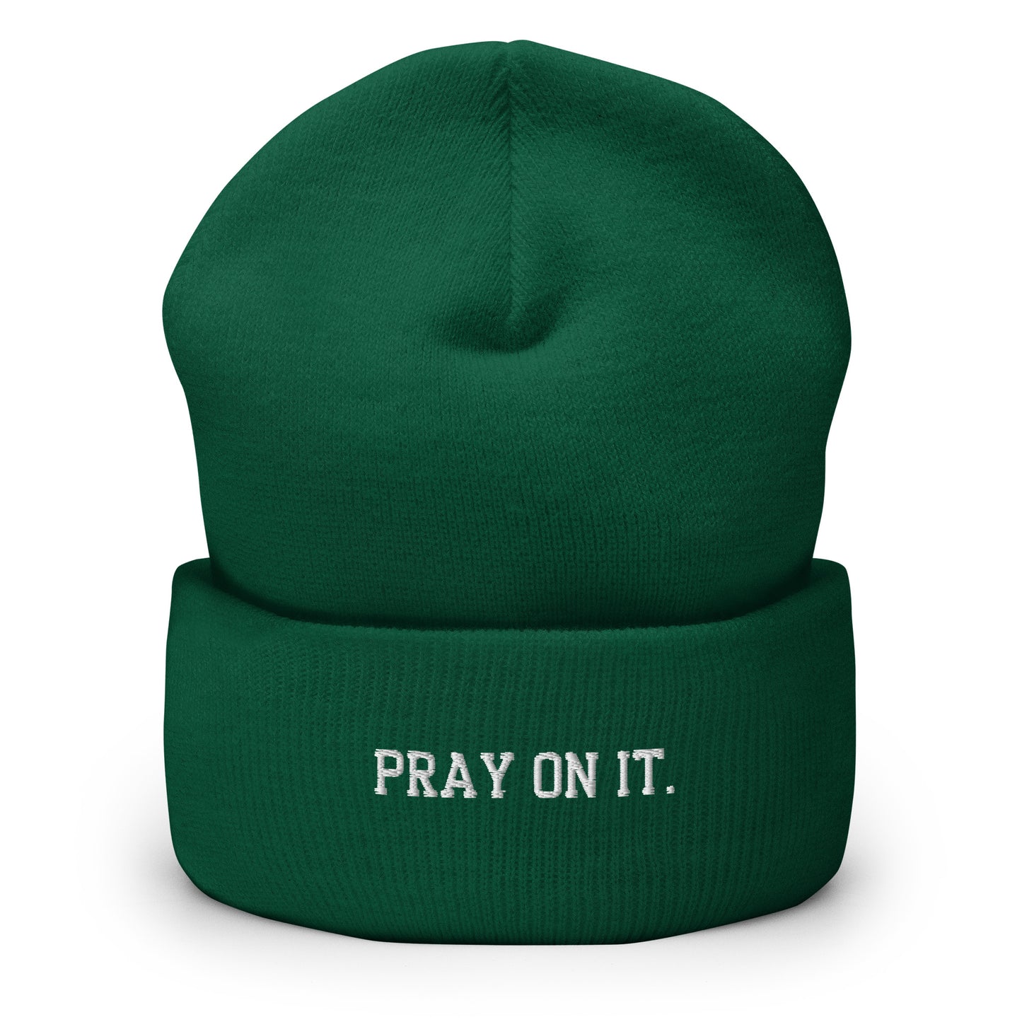 Pray On It Cuffed Beanie